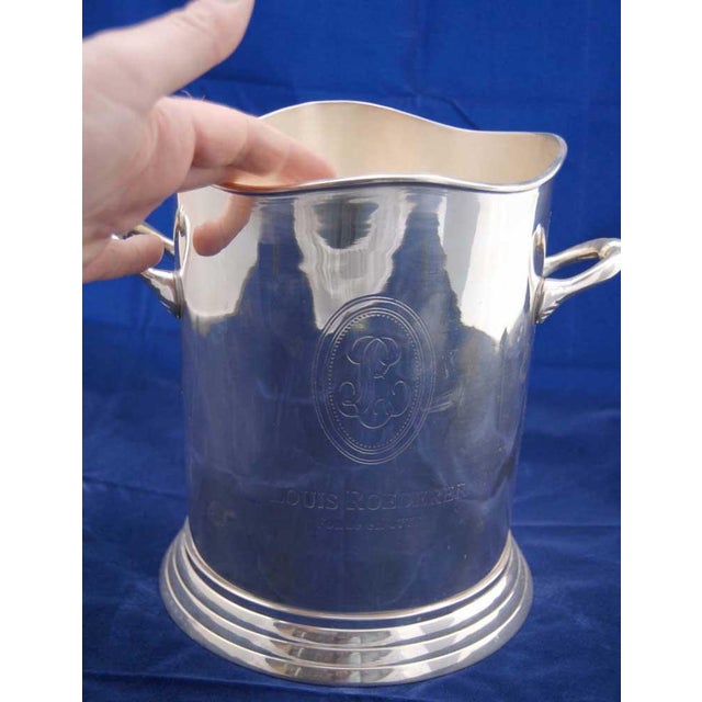 Silver Silverplate Champagne Buckets from Louis Roederer, Set of 2 For Sale - Image 8 of 15