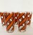 Georges Briard Orange Striped Glasses - Set of 5 For Sale - Image 12 of 12