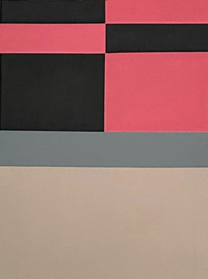 "Futility" Contemporary Minimalist Geometric Oil Painting by Shyun Song