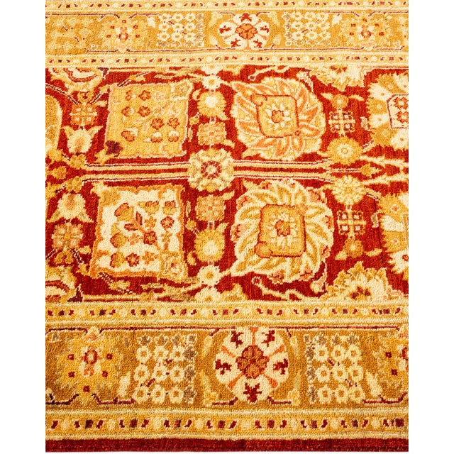 Solo Rugs Ottoman, One-of-a-Kind Hand-Knotted Runner Rug - Red, 2' 7" x 12' 2" For Sale - Image 4 of 8