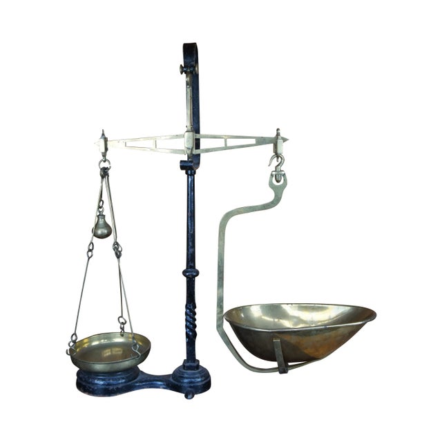 Antique Bayliss & Co 19th Century English Brass Apothecary Counter Scale Balance For Sale - Image 11 of 11