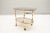 Hollywood Regency Brass & Smoked Glass Serving Trolley, 1960s For Sale - Image 10 of 10
