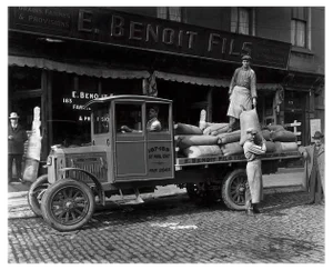 Benoit Fils, Clydesdale Truck, Montreal, Archival Fine Art Print, 1920