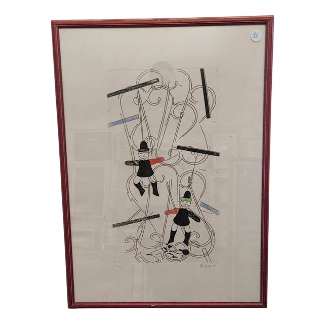 Franco Angeli, Lithograph, Framed For Sale