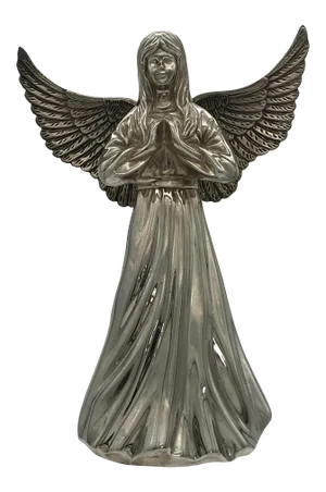 Vintage International Silver Company Silver Plated Angel Candle Holder