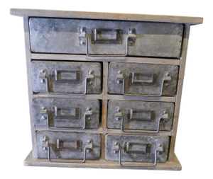 Industrial Metal Filing Drawers, 1970s