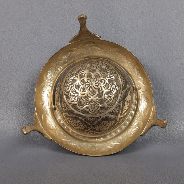 Vintage Indonesian Silver Metal Caviar Server, 1950s For Sale - Image 4 of 17