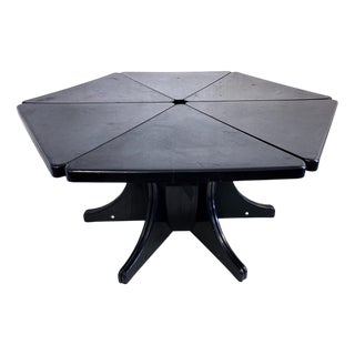 Black Plastic Modular Triangel Dining Tableby attributed to Peter Ghyczy, 1970s For Sale