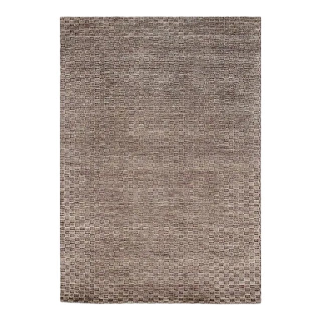Pasargad DC Gray Color Fine Hand Knotted Modern Rug For Sale