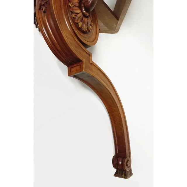 Wood Louis XVI Walnut Console, 1880s For Sale - Image 7 of 10