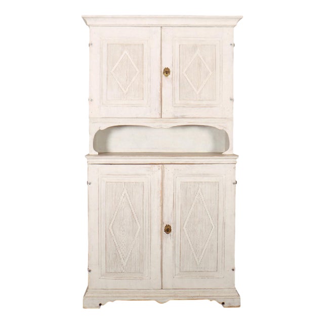 Swedish Painted Cabinet For Sale