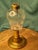Rare 1840s Whale Oil Lamp Etched Glass Font Original Double Burner Iron Base For Sale - Image 16 of 18