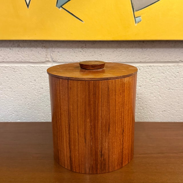 1960s 1960s Mid-Century Modern Japanese Teak Nesting Canisters by Otagiri For Sale - Image 5 of 6