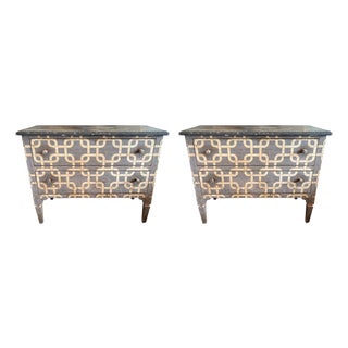 Pair of Painted Italian Commodes For Sale