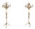 Italian Sheaf of Wheat Floor Lamps in Gold-Plated Metal, 1970s, Set of 2 For Sale