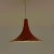Mid-Century Danish Red Semi Pendant Light, 1960s For Sale - Image 10 of 11