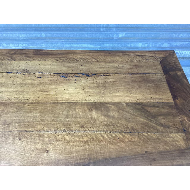 French Antique Desk/Side Table on Barley Twist Legs For Sale In New York - Image 6 of 11