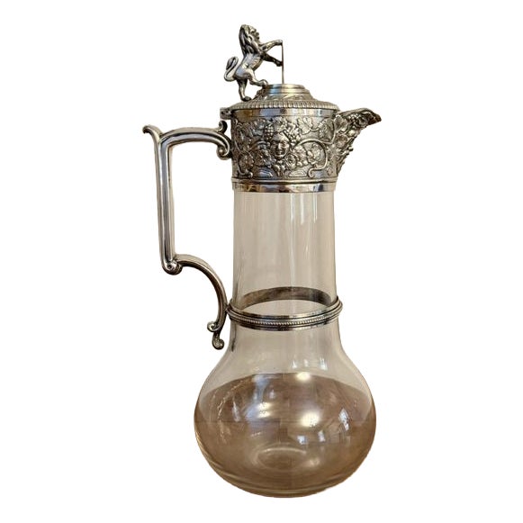 Antique Victorian Claret Jug by Elkington & Co, 1880 For Sale