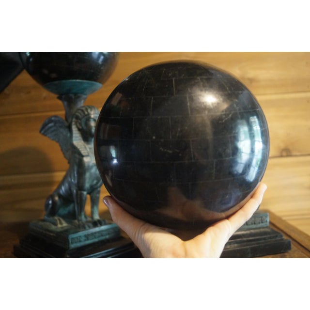 Maitland - Smith 1980s Maitland-Smith Egyptian Revival Sphinx Pair For Sale - Image 4 of 13