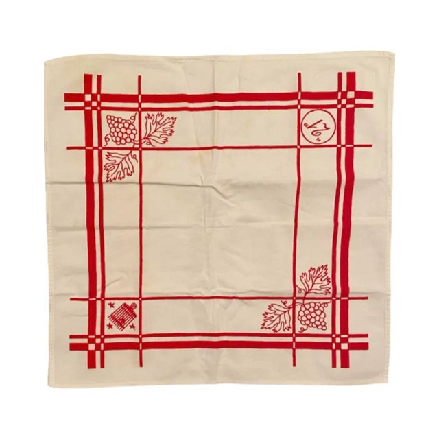 Vintage Set of 3 the "21" Club New York City Nyc Restaurant Cotton Napkins For Sale - Image 11 of 12