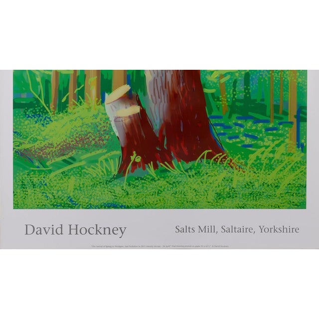Tree Trunk in the Forest Poster after David Hockney For Sale - Image 4 of 6
