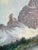 1930s Joachim Lemke Mountain Lake Landscape Oil Painting, Unframed For Sale - Image 4 of 6