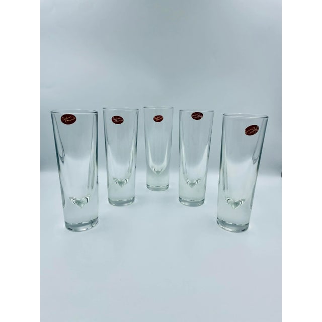 1980s Carlo Moretti Modernist "Bullet" Italian Brunch Glasses- Set of 5 For Sale - Image 12 of 12