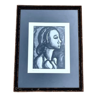 1961 Vintage Print “Miserere (No. 16)” Rouault by Pierre Courthion, Framed For Sale