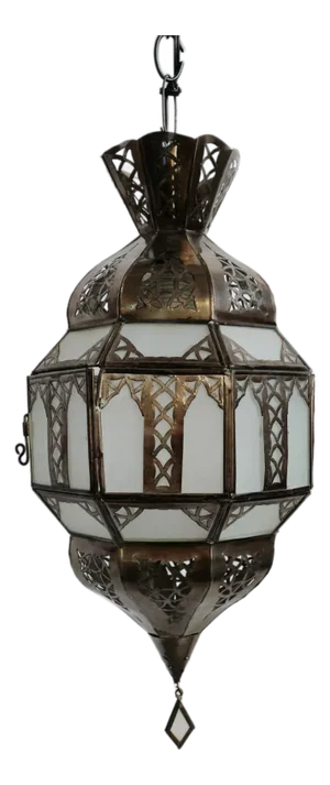 Vintage Moroccan Vintage Frosted Window Pendant Light