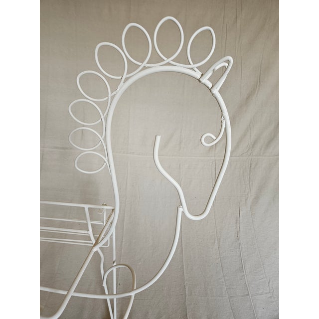 An MCM by Metalcraft, John Risley design, Frederick Weinberg style, metal Horse Bar Cart and Cocktail server on wheels....