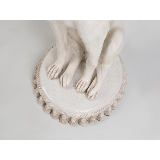 Vintage Italian Whippet Sculpture For Sale - Image 13 of 15
