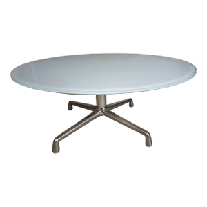 Pearson Lloyd for Coalesce Modernist Frosted Glass Top and Steel Coffee Table