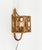 Midcentury beautiful sconce "Lantern" wall lamp in rattan and bamboo, in the style of Louis Sognot. Made in Italy in the...
