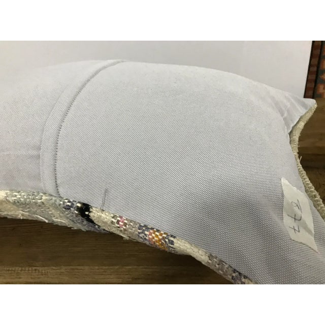 Turkish Handmade Lumbar Vintage Pillow Cover For Sale - Image 4 of 6
