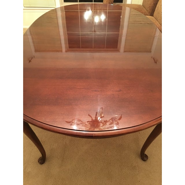 Thomasville Cherry Queen Anne Dining Table Chairish
