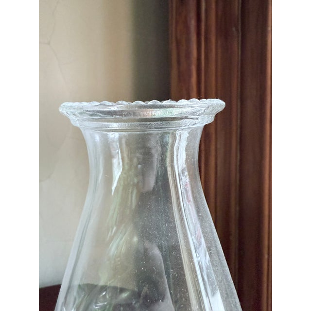 Brass Vintage Mid-Century 1960s Chamber Style Oil Lamp Hurricane Lamp For Sale - Image 8 of 13
