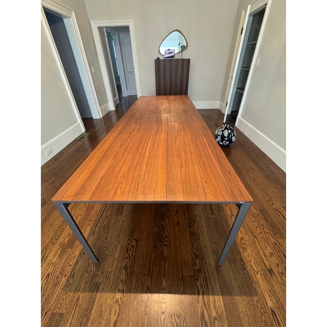 Giacometti Dining Table – Solid Wood & Metal Modern Table For Sale In Boston - Image 6 of 8