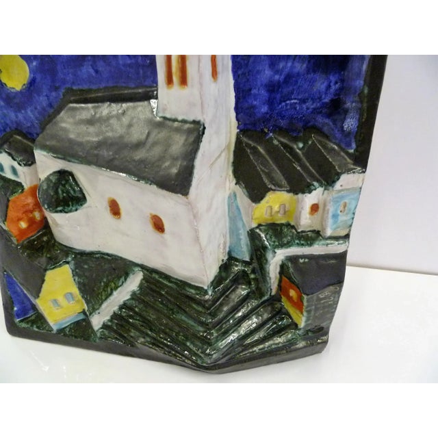 1960s Mid-Century Modern Cseko, Csekovszky Arpad, Hungarian Sculpture & Ceramist 3-D Pottery Wall Hanging For Sale - Image 4 of 12