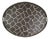 Vintage Large Oval Tole Tray - Hand Painted Brown and Cream Giraffe Animal Print Decorative Tray For Sale