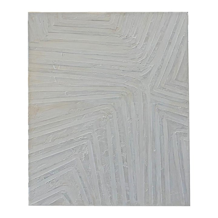 Wabi Sabi 3d Texture Wall Art - Off White Minimalist Plaster Painting ...