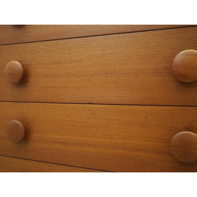 Orange Vintage Danish Teak Chest of Drawers, 1960s For Sale - Image 8 of 15