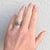 Antique Art Deco Platinum Ring - Pink Tourmaline & Diamonds - Circa 1920, Size 5 For Sale - Image 6 of 6