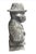 Vintage Anthropomorphic Cast Iron Dog Bust in Fedora and Overcoat For Sale In West Palm - Image 6 of 12