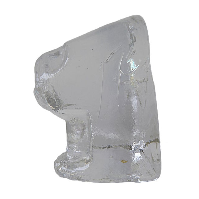 Erik Höglund Erik Hoglund Swedish Modern Solid Glass Animal Figure, Kosta Boda Sweden 1970s For Sale - Image 4 of 11