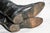 Nice Classic Antique English Black Leather Riding Boots With Wood Trees Home Decor Prop For Sale - Image 9 of 9