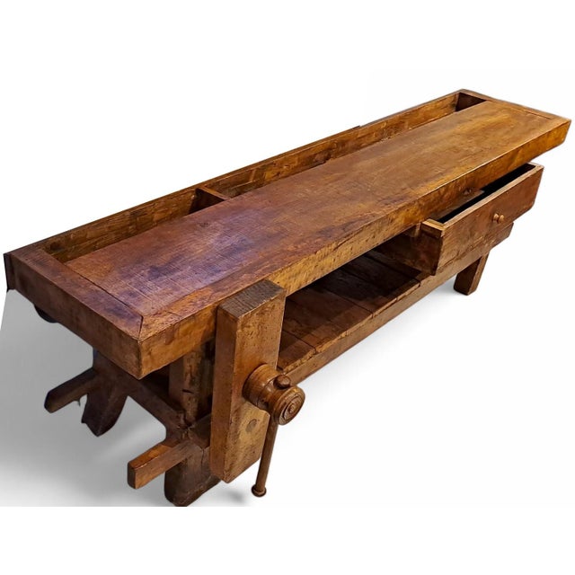 An authentic and sturdy piece that combines timeless functionality with rustic beauty. This workbench was expertly crafted...
