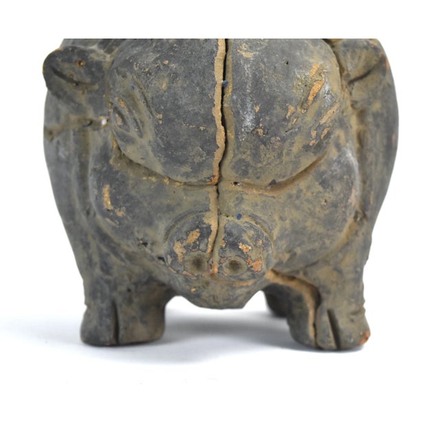 Majapahit Terracotta Indonesian Piggy Bank Sculpture - Age Uncertain For Sale In Chicago - Image 6 of 11