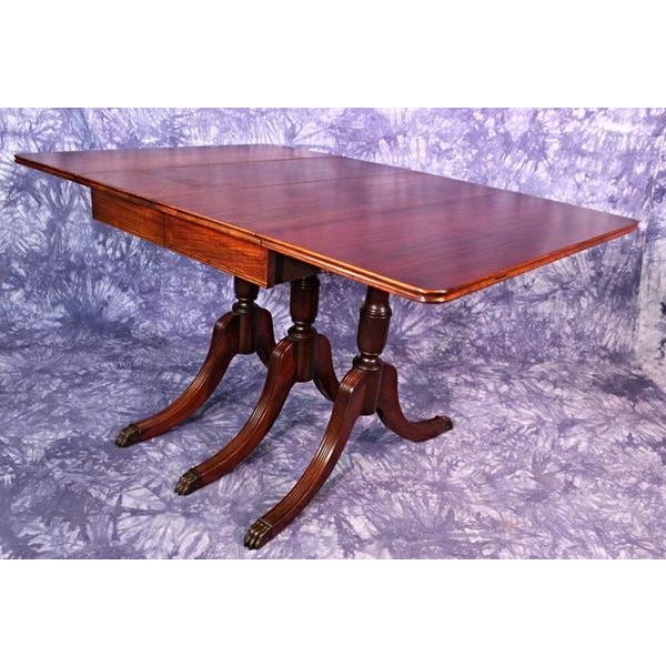 Antique Duncan Phyfe Mahogany Drop Leaf Dining Table