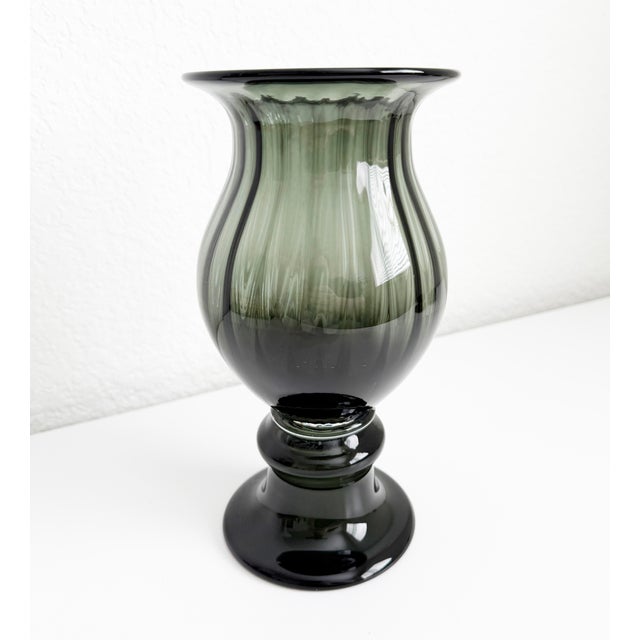 1950's glass vase attributed to Wayne Husted for Blenko Art Glass, maker of fine American art glass crafted in Milton,...