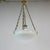 Art Deco Pendant Lamp in Opaline Glass, 1920s, in Very Good conditions. Designed 1920 to 1949 Up to 250V (Europe/UK...